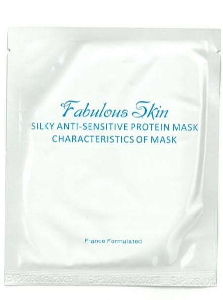 Fabulous Skin 蛋白蠶絲抗敏面膜 (藍字)