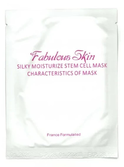 Fabulous Skin 幹細胞緊緻修護蠶絲面膜 (粉紅色)