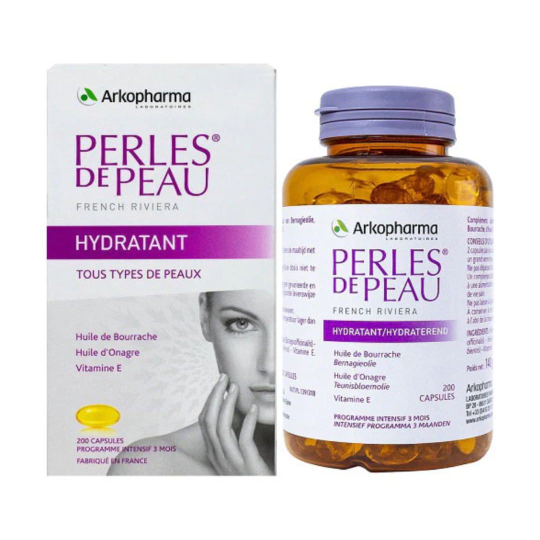 Arkopharma Perles de Peau Hydratant 200 Capsules 琉璃苣油和月見草油保濕 200粒