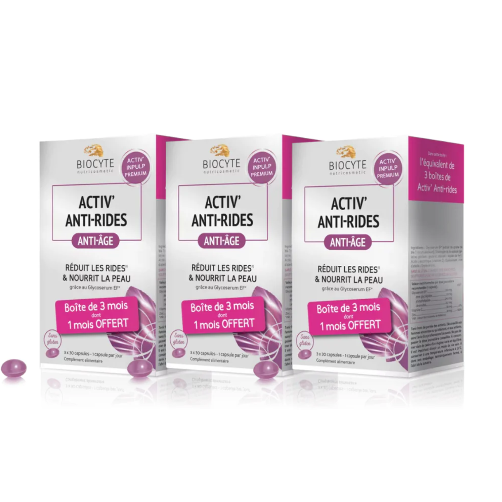 BIOCYTE ACTIV' 貝茜 抗糖去皺丸 3 x 90粒(9個月)