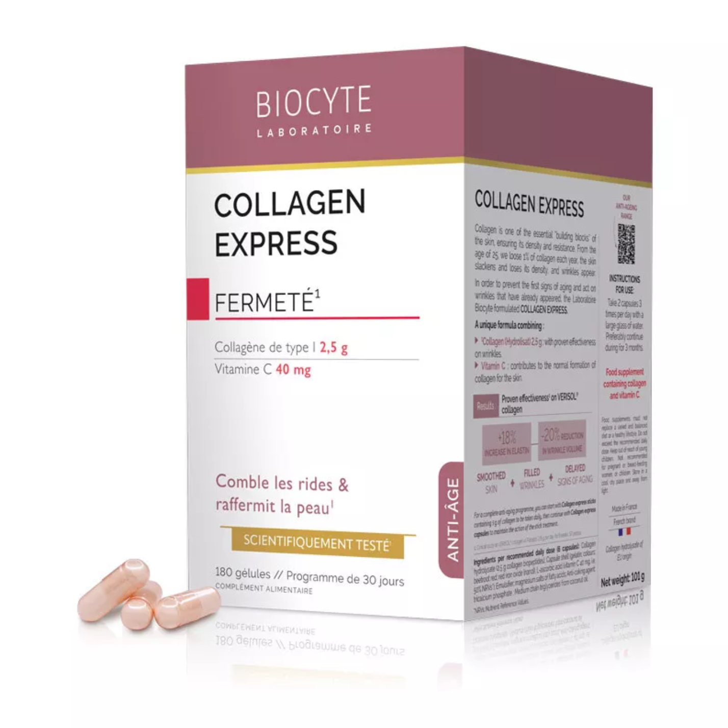 BIOCYTE COLLAGEN 貝茜 膠原蛋白維生素C膠囊 180粒 新包裝