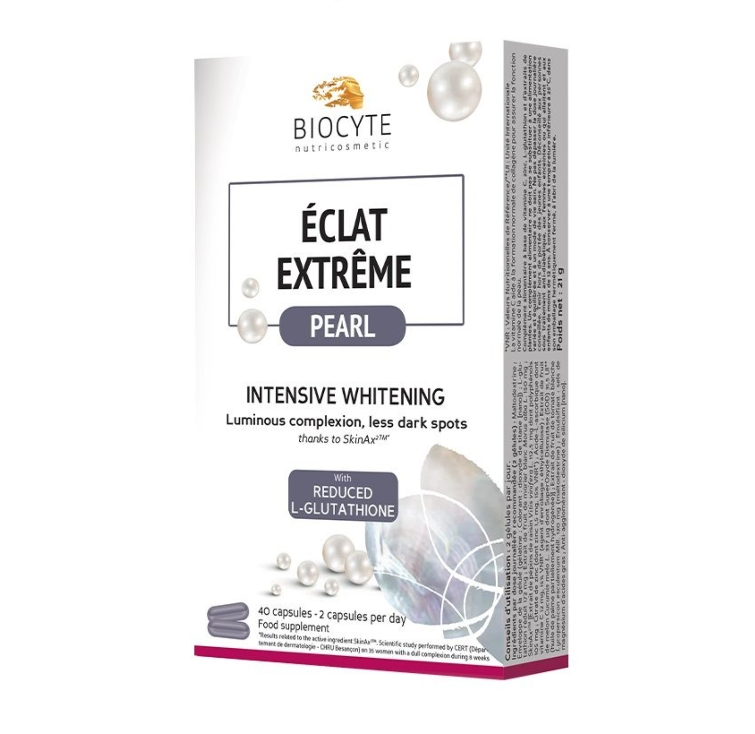 BIOCYTE EXTREME RADIANCE PEARL 貝茜美白丸升級版 40粒