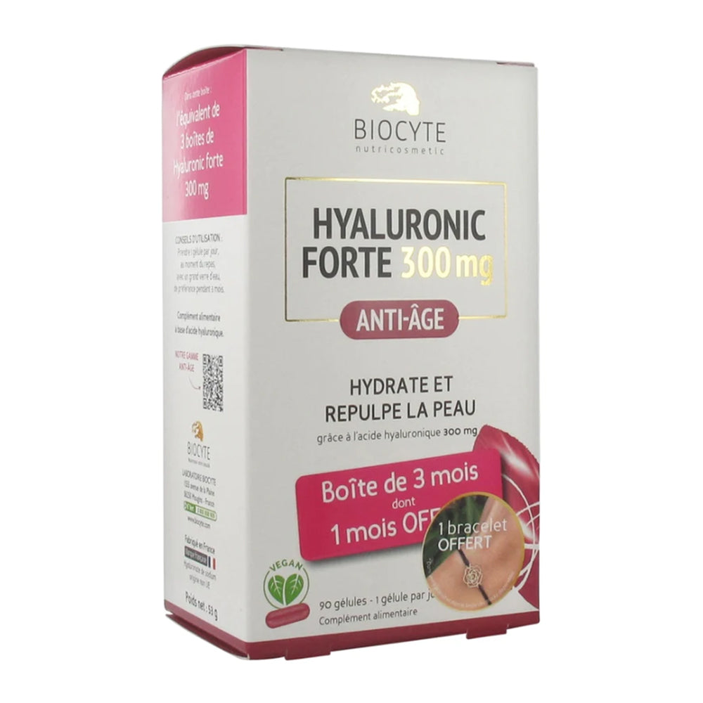 BIOCYTE HYALURONIC 貝茜玻尿酸口服膠囊 水光肌保濕補水 90粒(3個月)