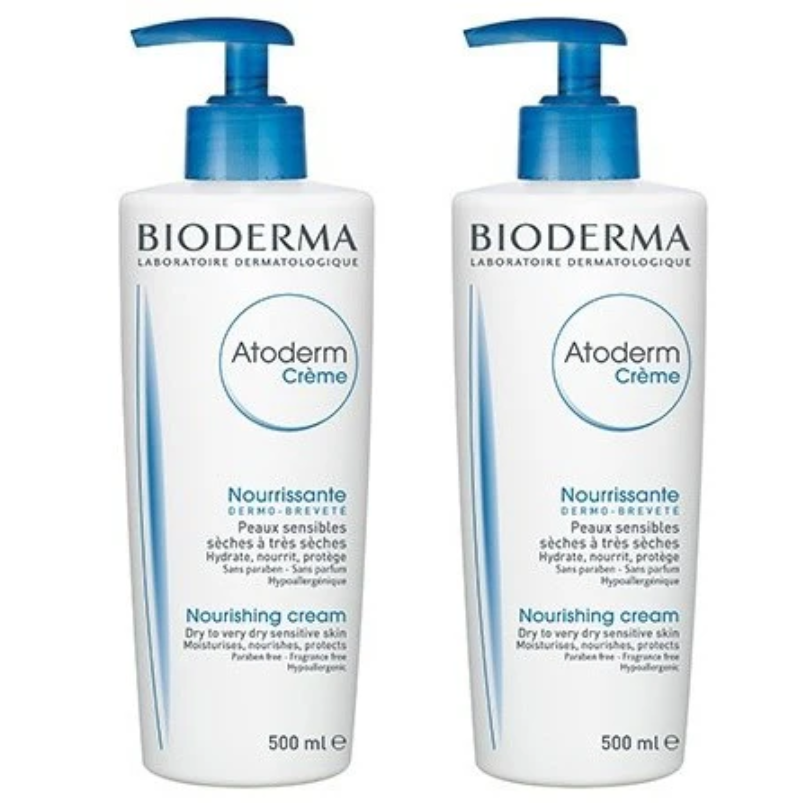 Bioderma Atoderm Cream 保濕滋潤霜 乾燥皮膚日常護理 500mlx2