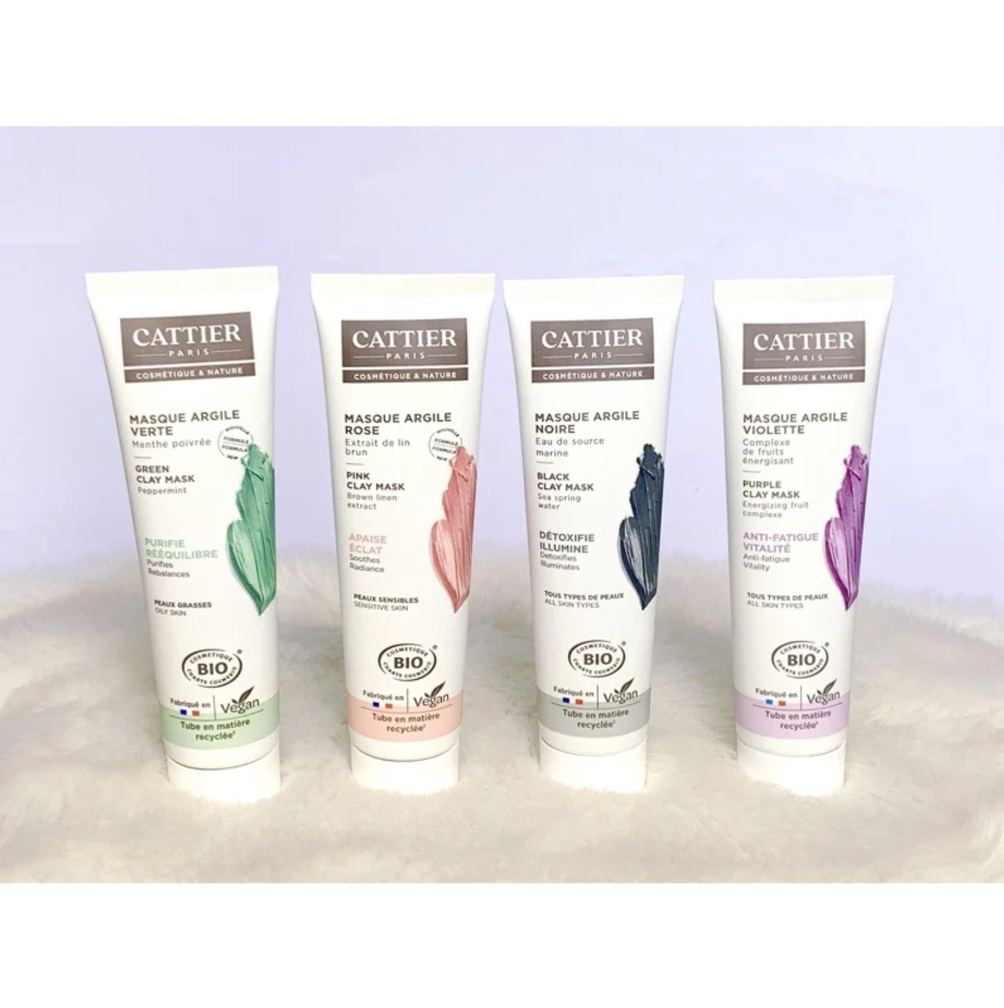 Cattier Clay 有機天然礦物泥清潔面膜 100ml 新包裝展示