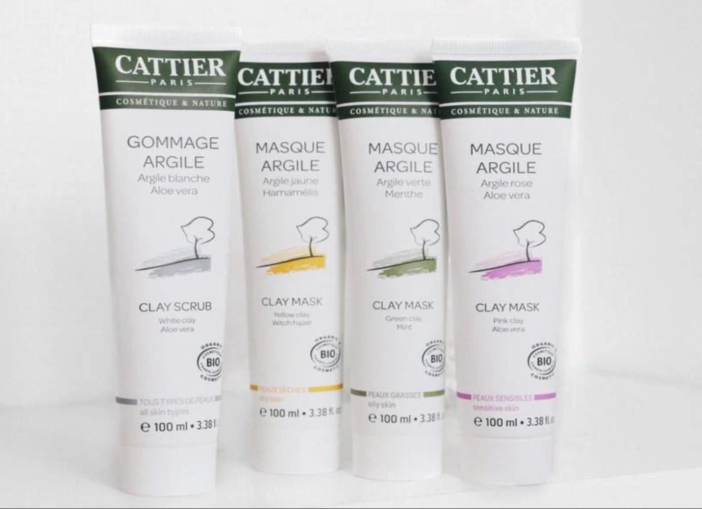 Cattier Clay 有機天然礦物泥清潔面膜 100ml 舊包裝展示