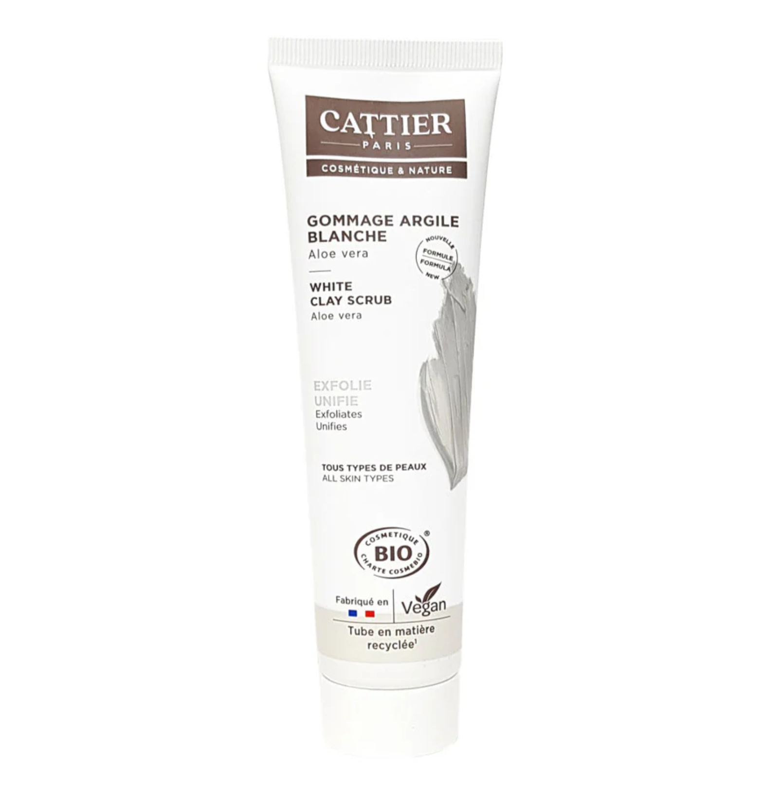 Cattier Clay 有機天然礦物泥清潔面膜 100ml white