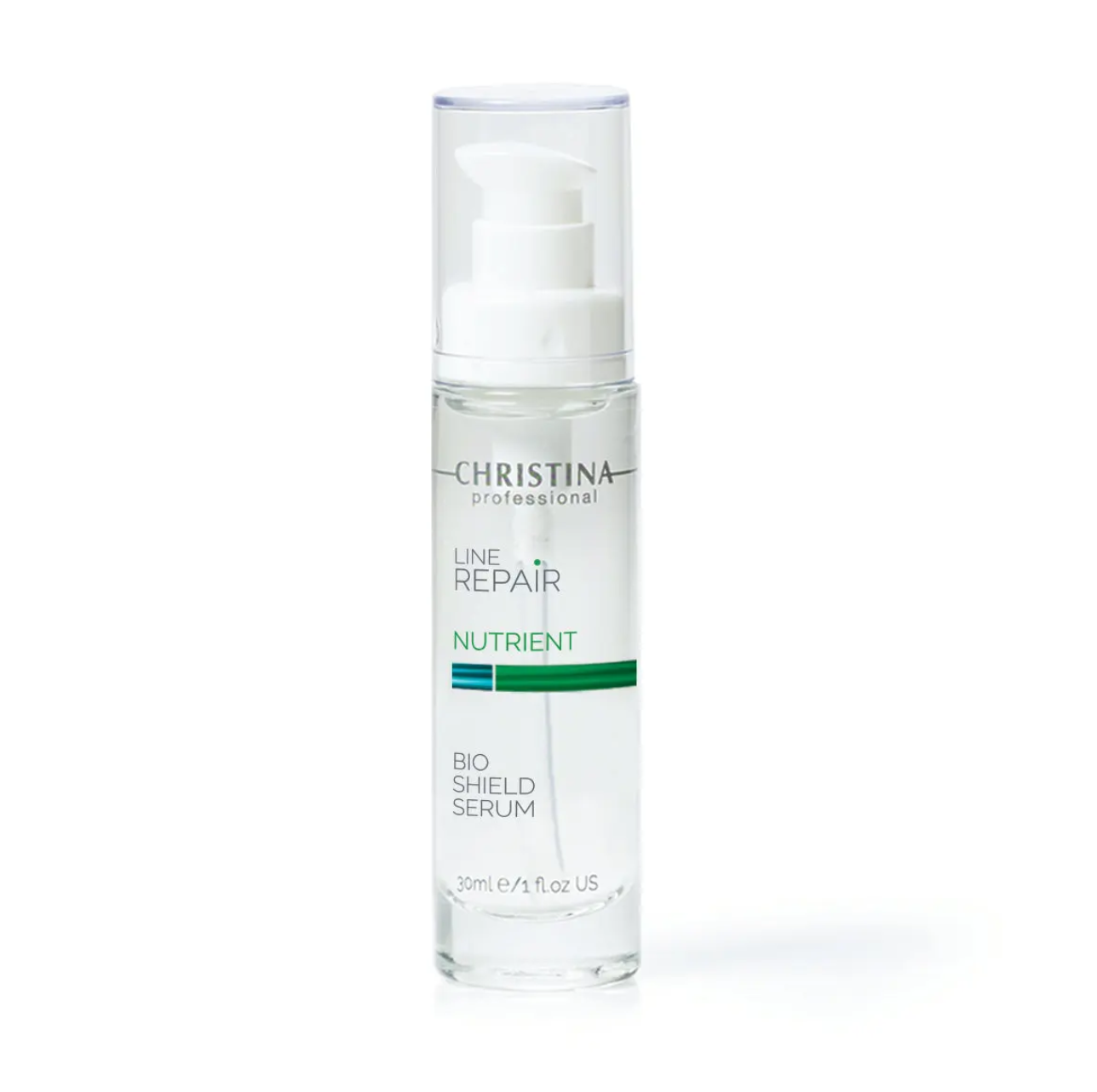 Christina Line Repair NUTRIENT 藍光防護精華 30ml Skincare serum bottle labeled 'Line Repair' by Christina on a white background