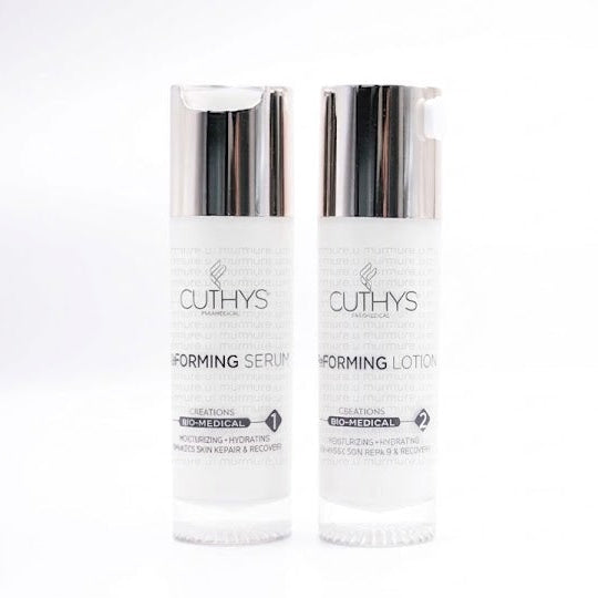 Cuthys ReFORMING 皮秒修復注水套裝
Two skincare bottles labeled 'Cuthys' on a white background