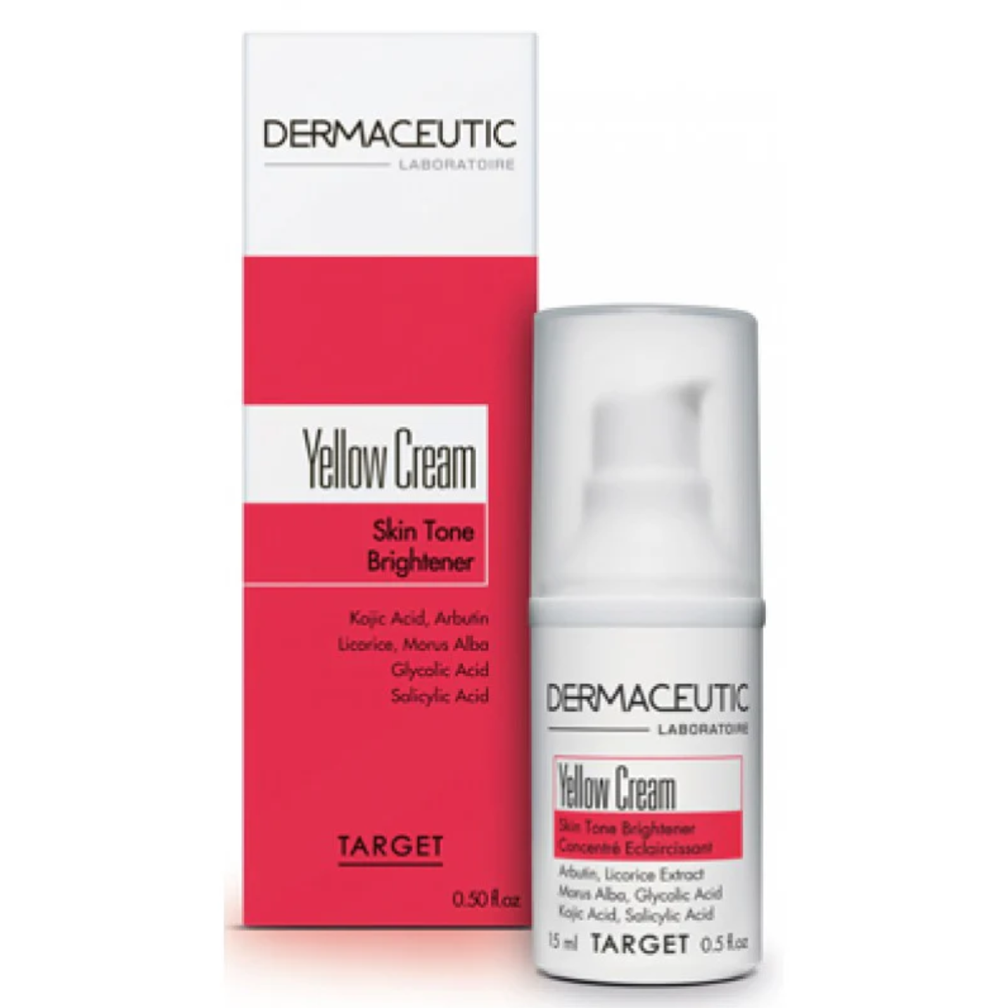 DermaCeutic Yellow Cream 高效重點去斑乳霜 15ml 外盒包裝