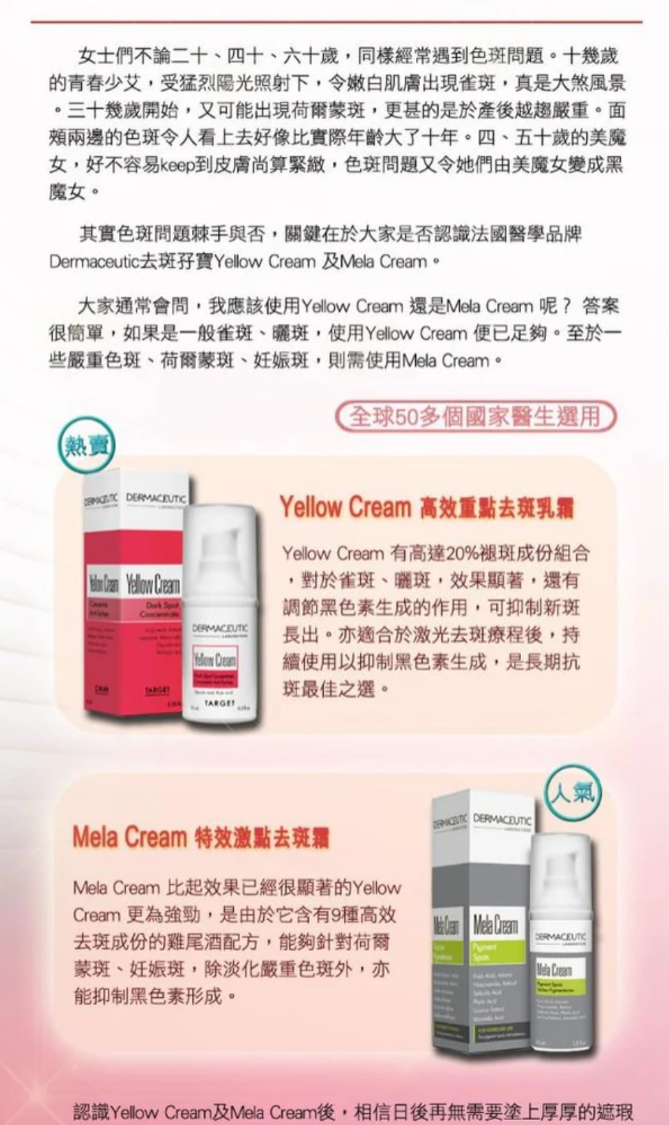 Dermaceutic Mela Cream 特效激點去斑霜 30ml 介紹