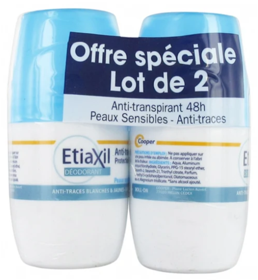 Etiaxil 48h 腋下走珠止汗劑 日用 2x50ML