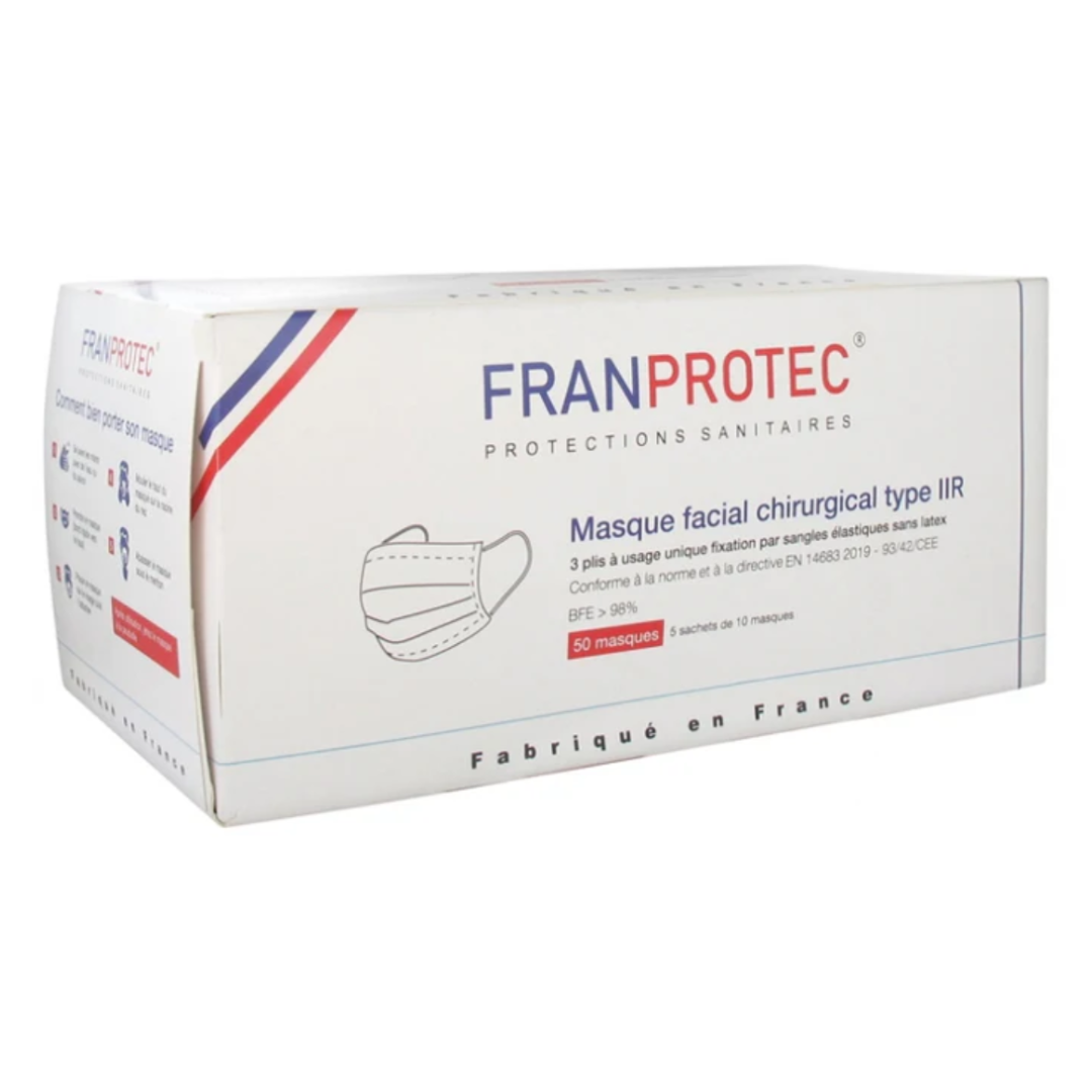 FRANPROTEC TYPE IIR 外科口罩 50片