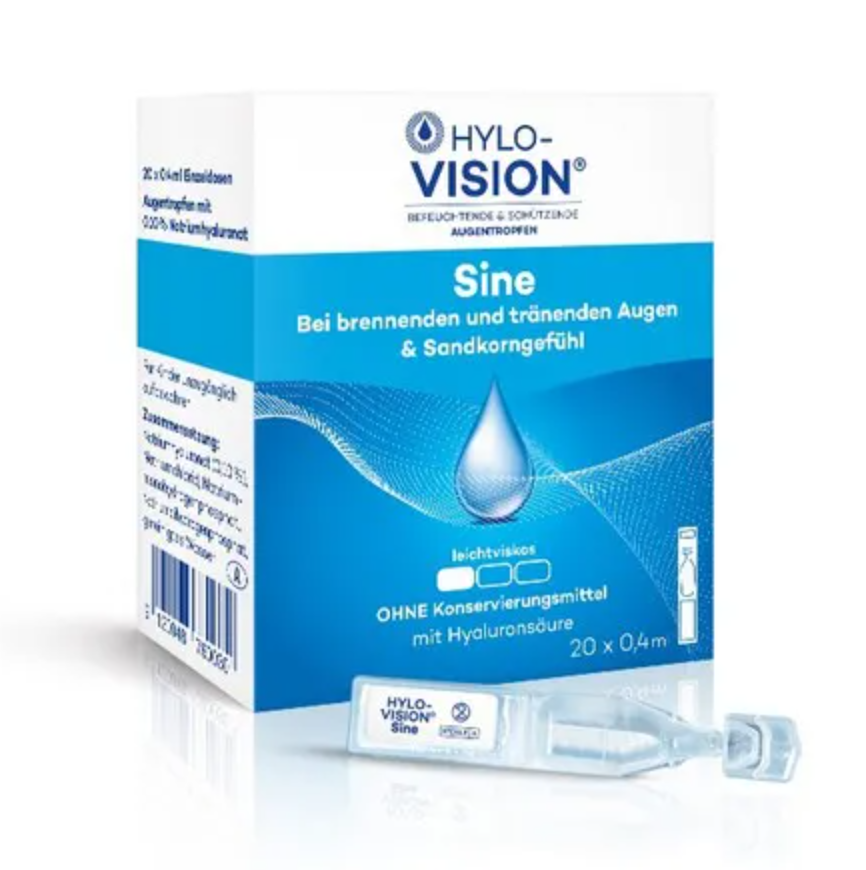 Hylo-Vision® Sine 保濕眼藥水滴劑 無防腐劑獨立支裝
