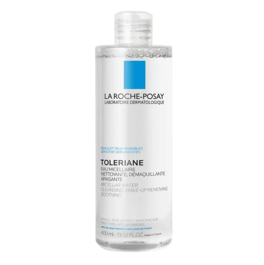 La Roche-Posay Toleriane micellar water bottle on a white background