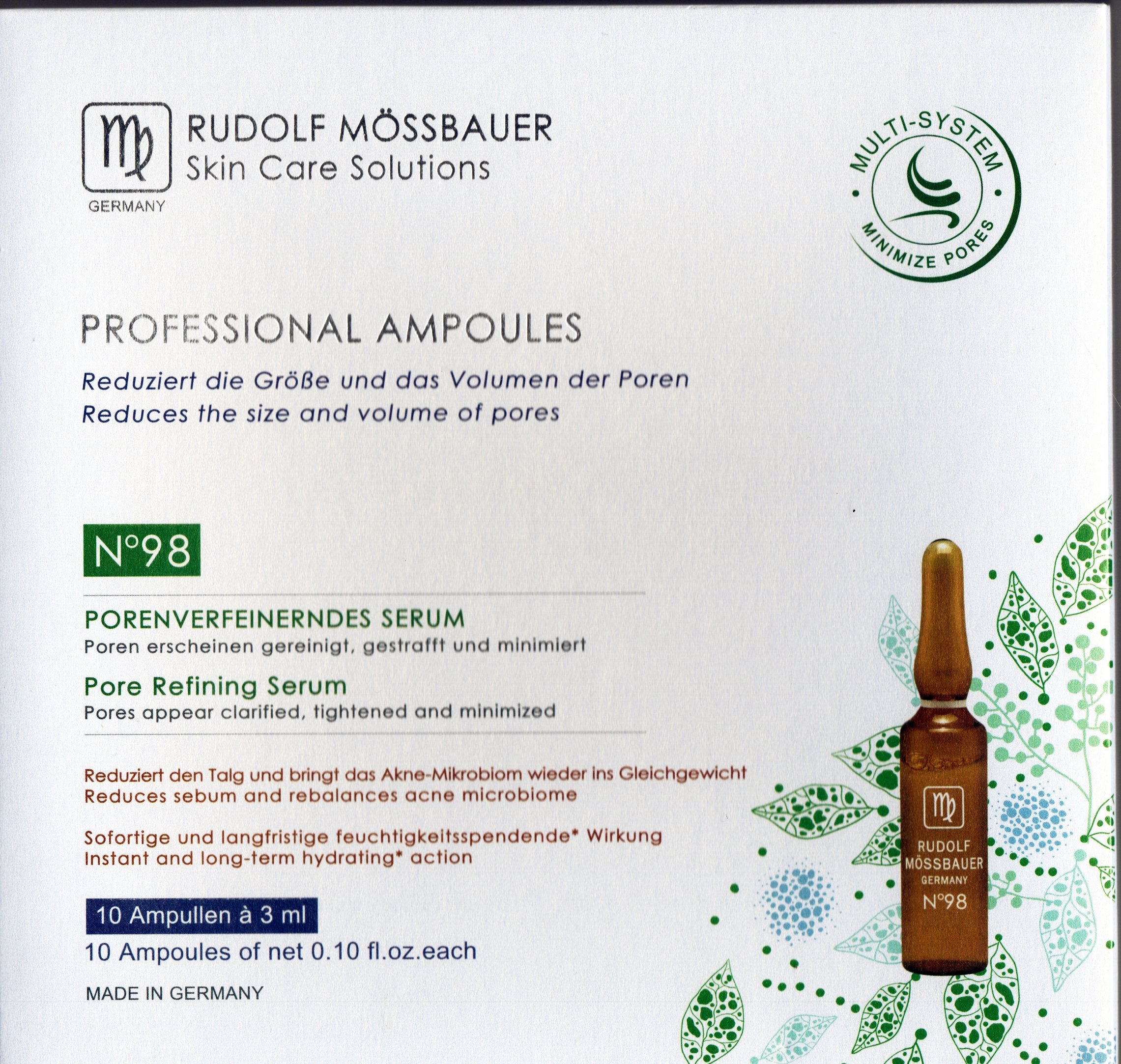 RUDOLF MOSSBAUER N98 專業型縮小毛孔精華安瓿