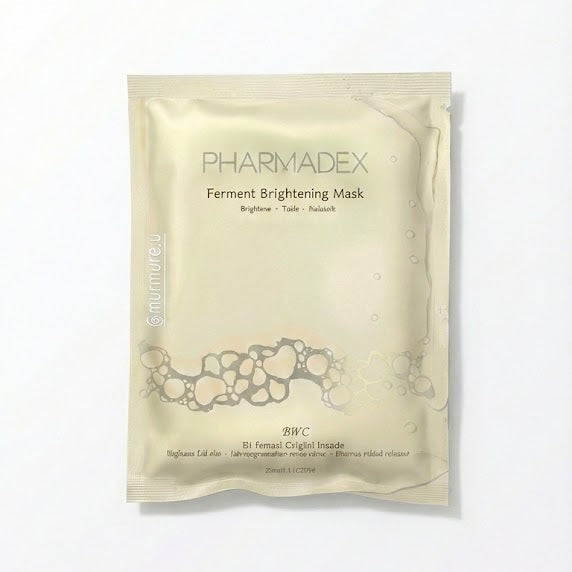 Pharmadex 退黃亮白面膜 Ferment Brightening MaskPharmadex Ferment Brightening Mask packaging on a white background