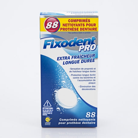 Fixodent牙套/牙齒矯正器/假牙專業清潔片 88片