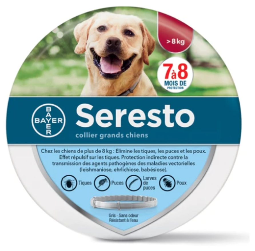Bayer Seresto 拜耳貓狗用殺蚤除牛蜱頸圈 大狗