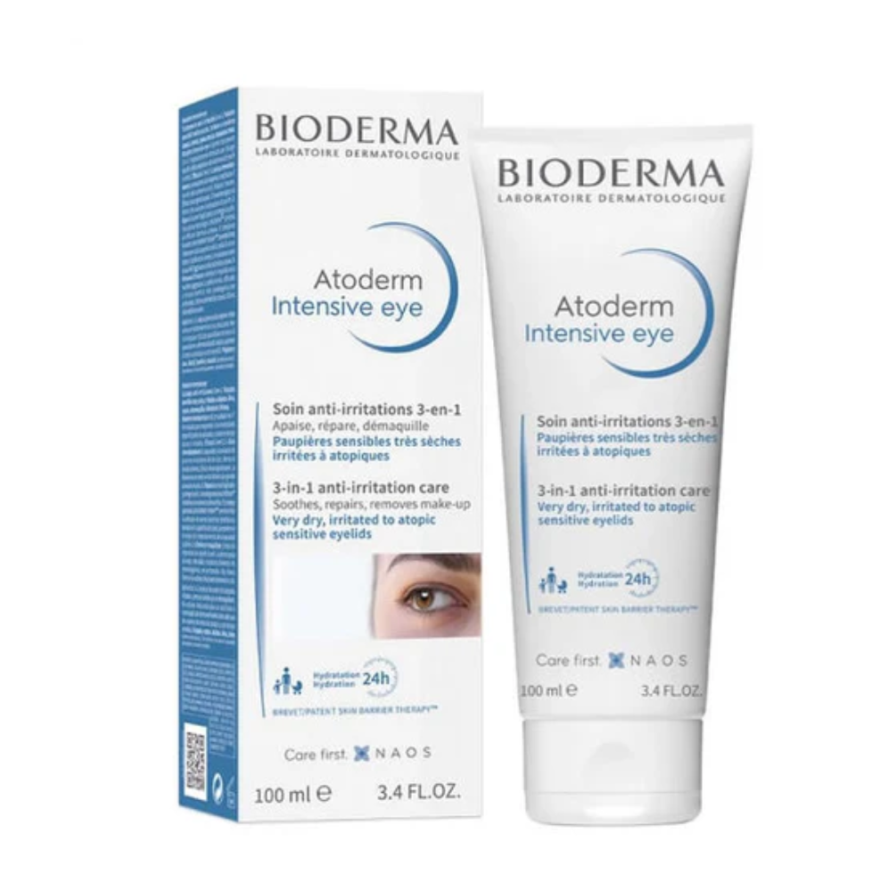Bioderma Atoderm Intensive 眼部三合一抗刺激護理 100ml 外盒包裝