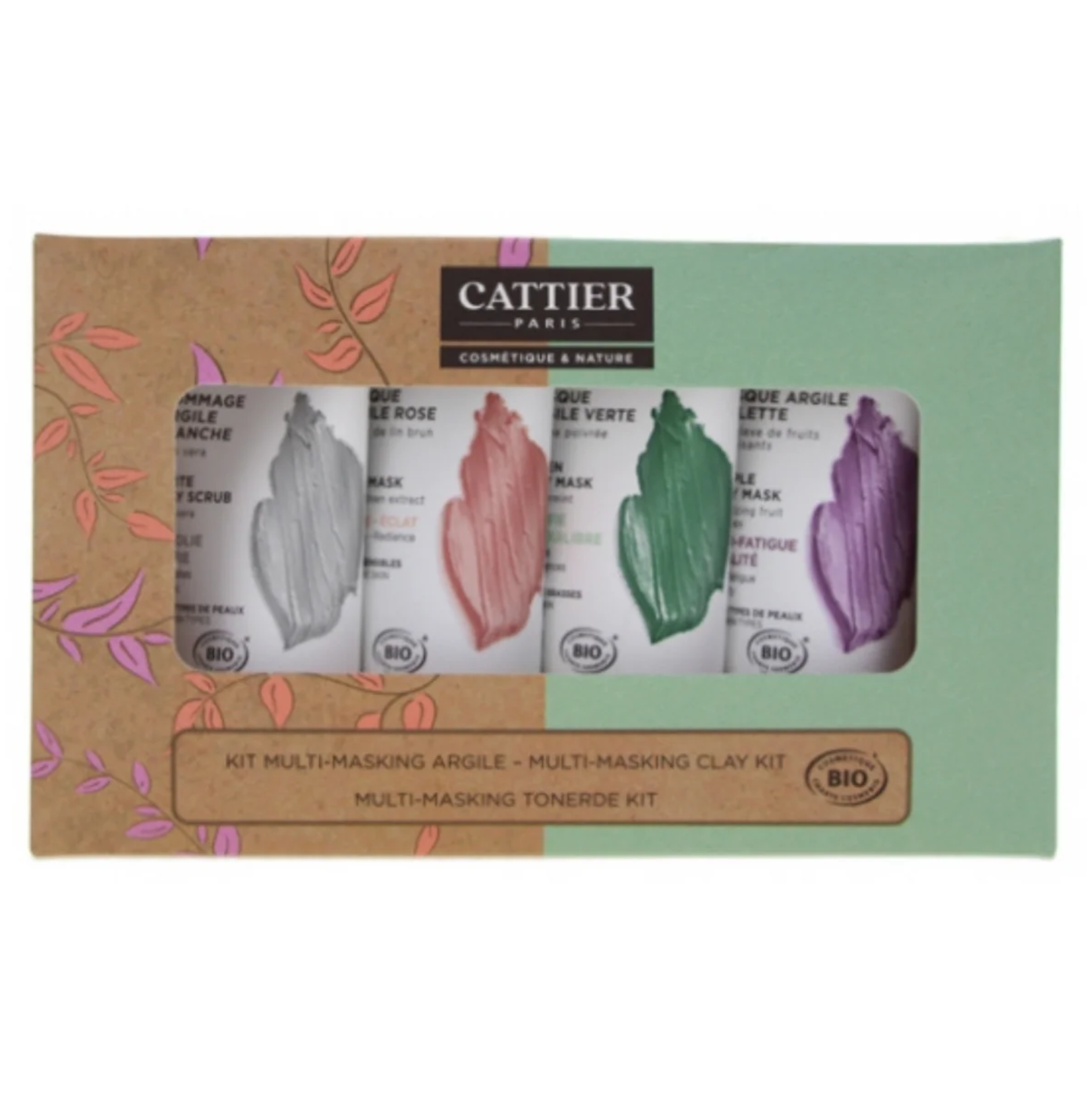 Cattier Clay Kit 有機天然礦物泥清潔面膜套裝 盒裝