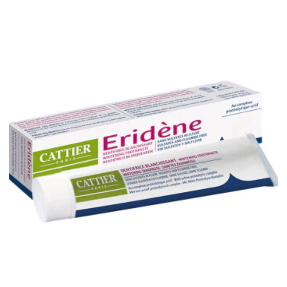 Cattier Eridène 不含硫酸鹽 美白牙膏 75 ml