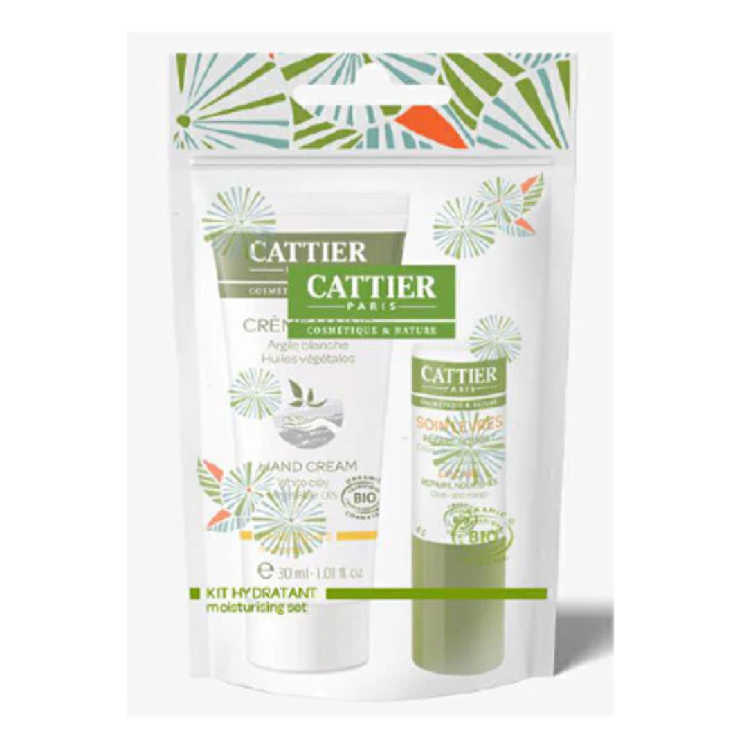 Cattier Kit Hydratant Bio 有機保濕潤唇膏護手霜套裝