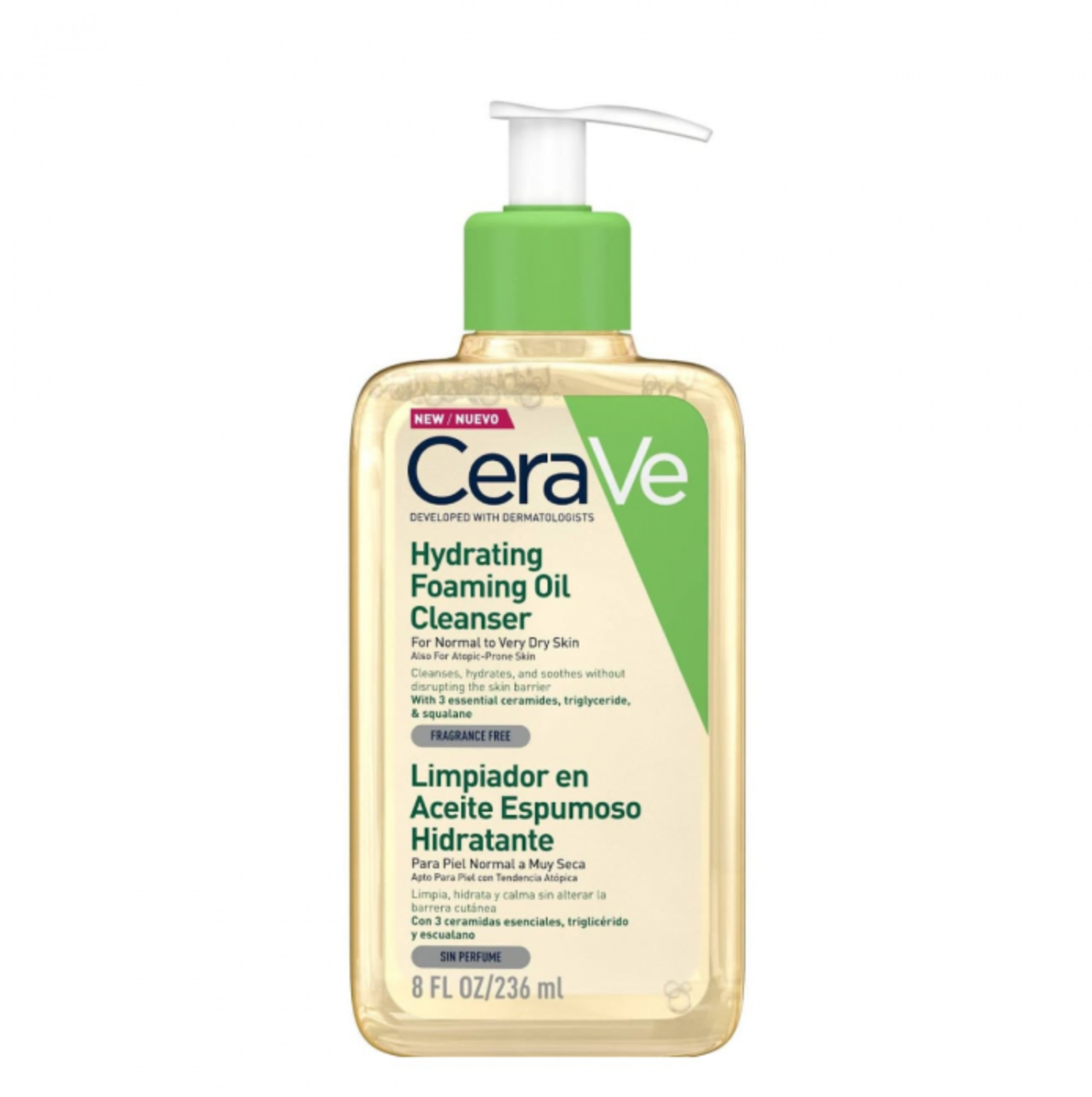 CeraVe Cleanser 保濕泡沫潔面卸妝油 236ml