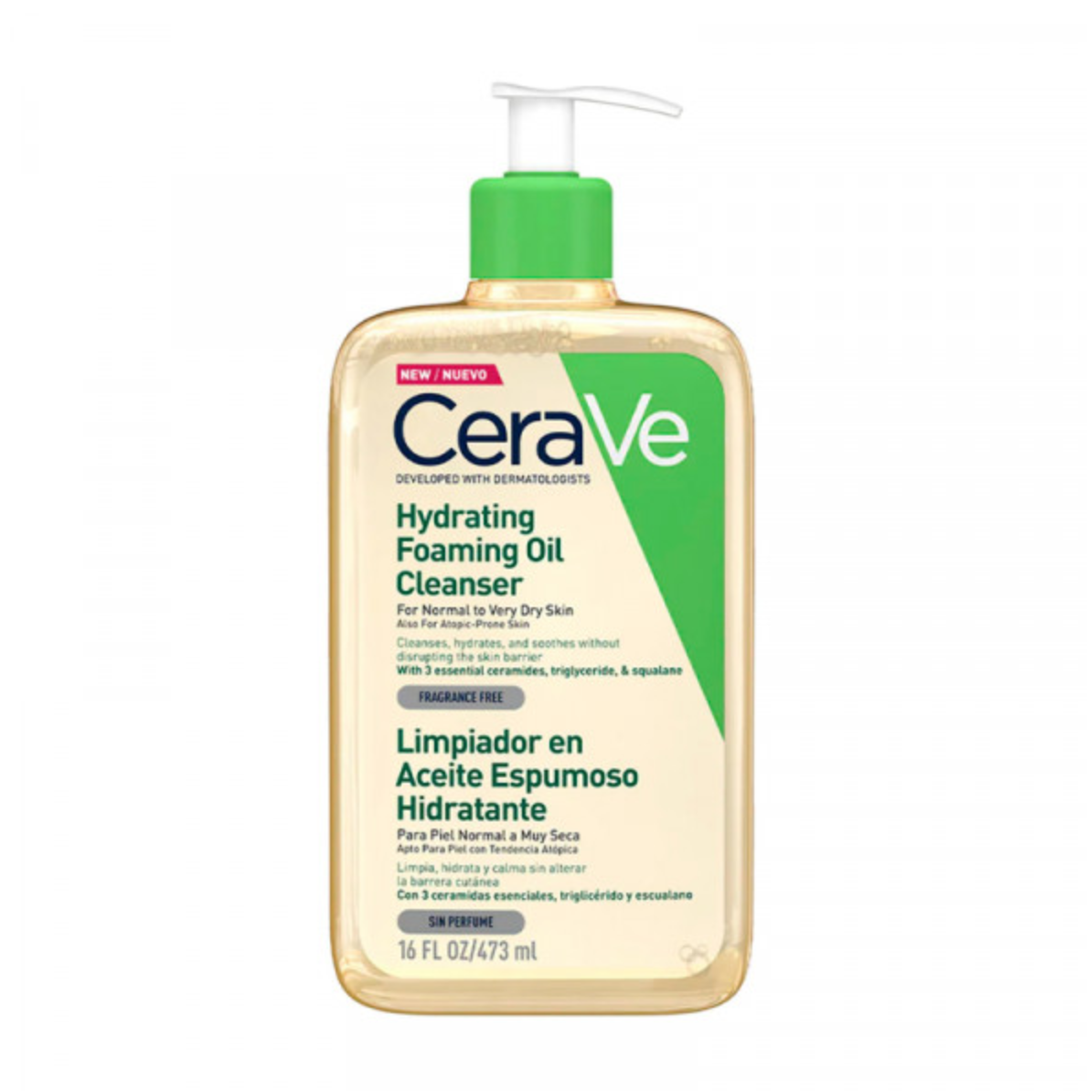 CeraVe Cleanser 保濕泡沫潔面卸妝油 473ml