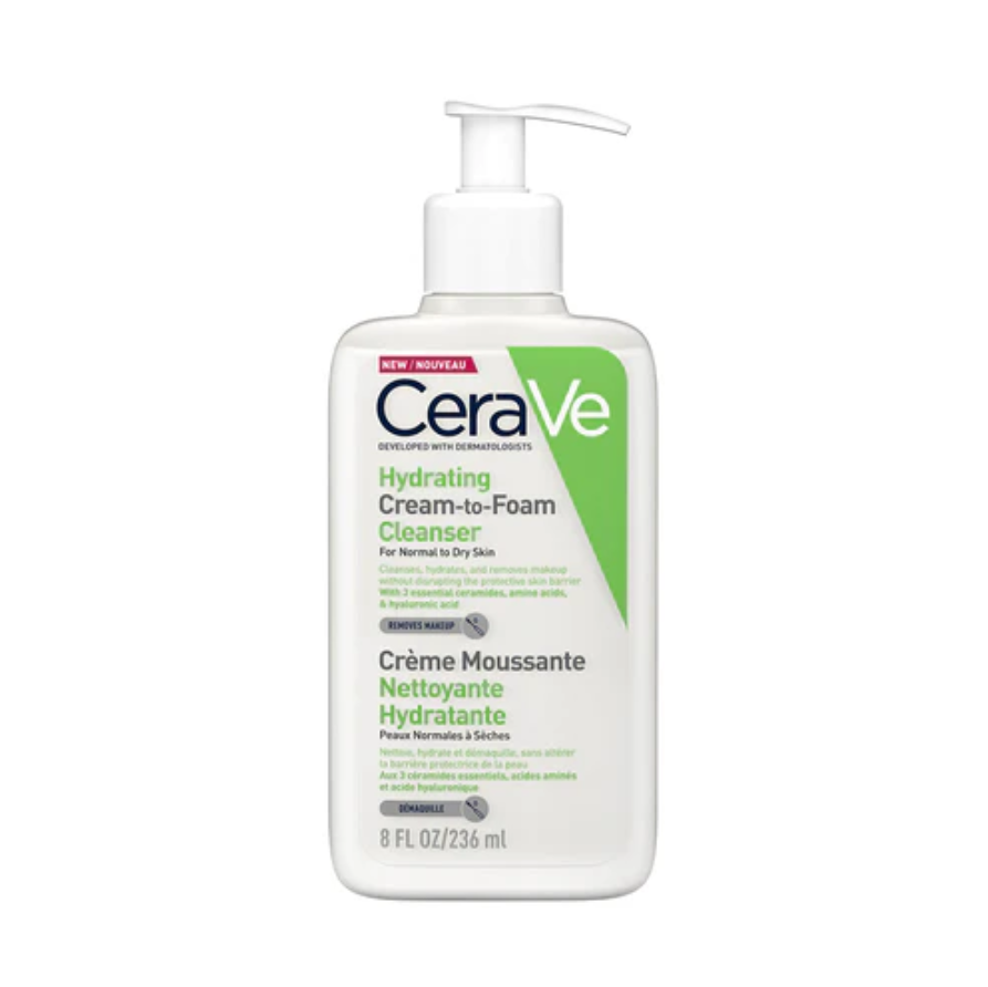 CeraVe Hydrating Cream Cleanser 保濕潔面泡沫霜 適合混乾乾肌 236ml