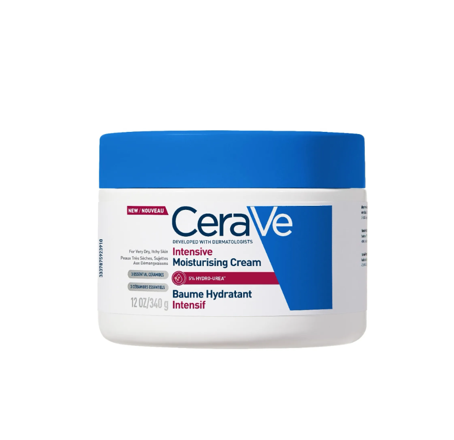 CeraVe Baume Hydratant 長效滋潤修復霜 加強版 340g CeraVe Intensive Moisturizing Cream jar on a white background