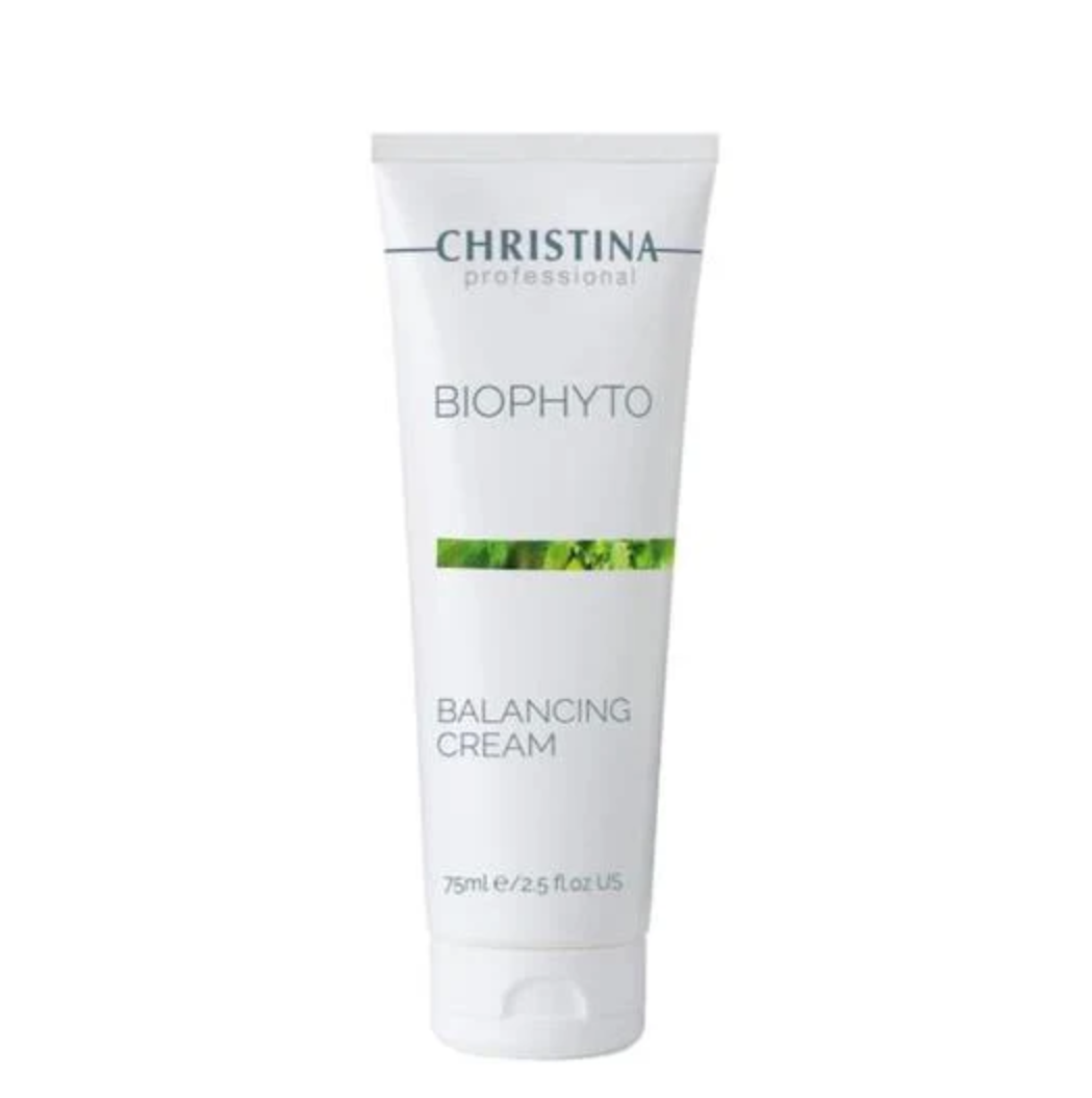 Tube of Christina Biophyto Balancing Cream on a white background Christina BioPhyto 植萃平衡乳霜Bio-Balancing Cream 75ml
