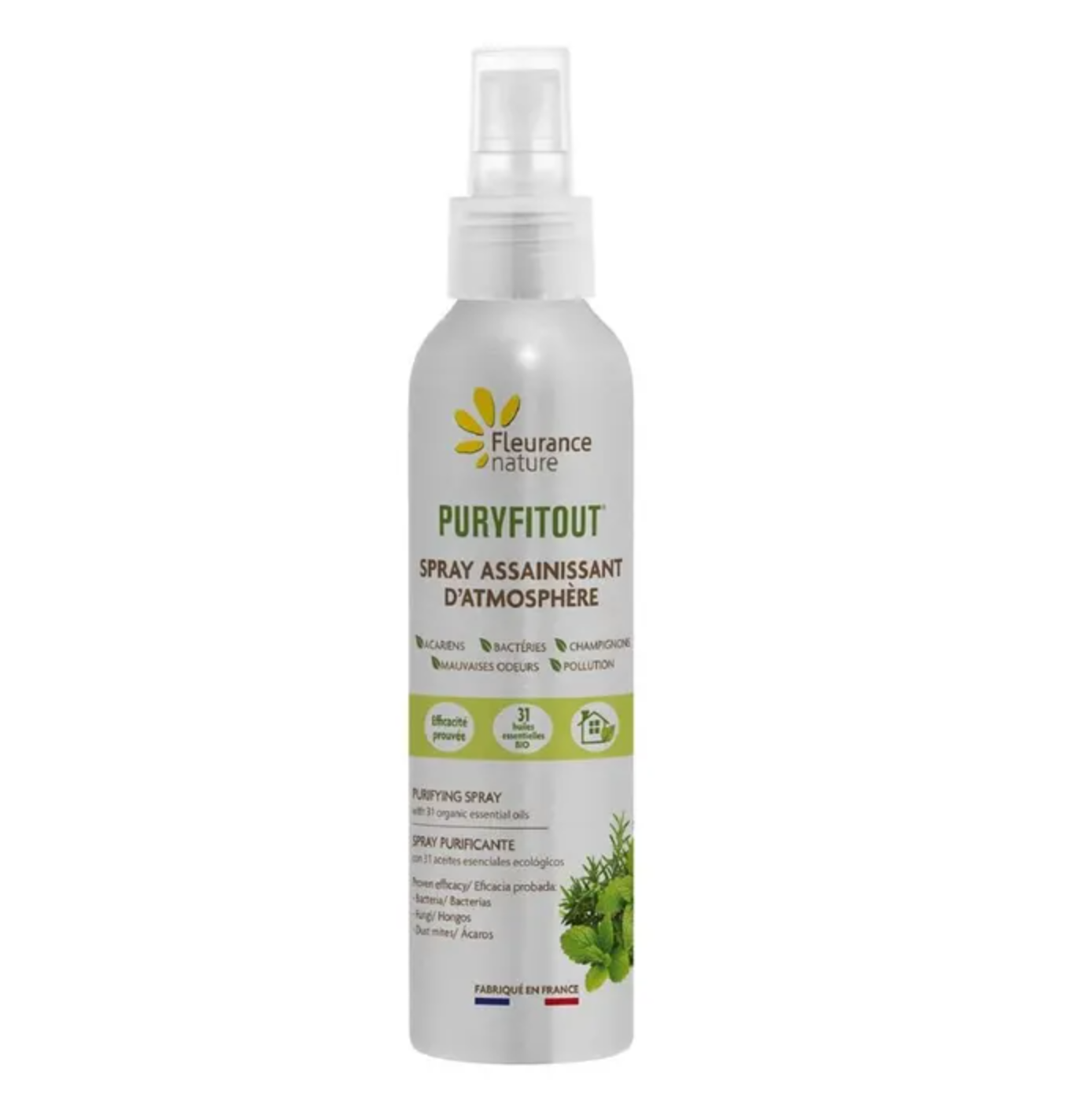 Fleurance Nature Puryfitout 有機31種精油空氣淨化抗菌防蟎噴霧 200ml
