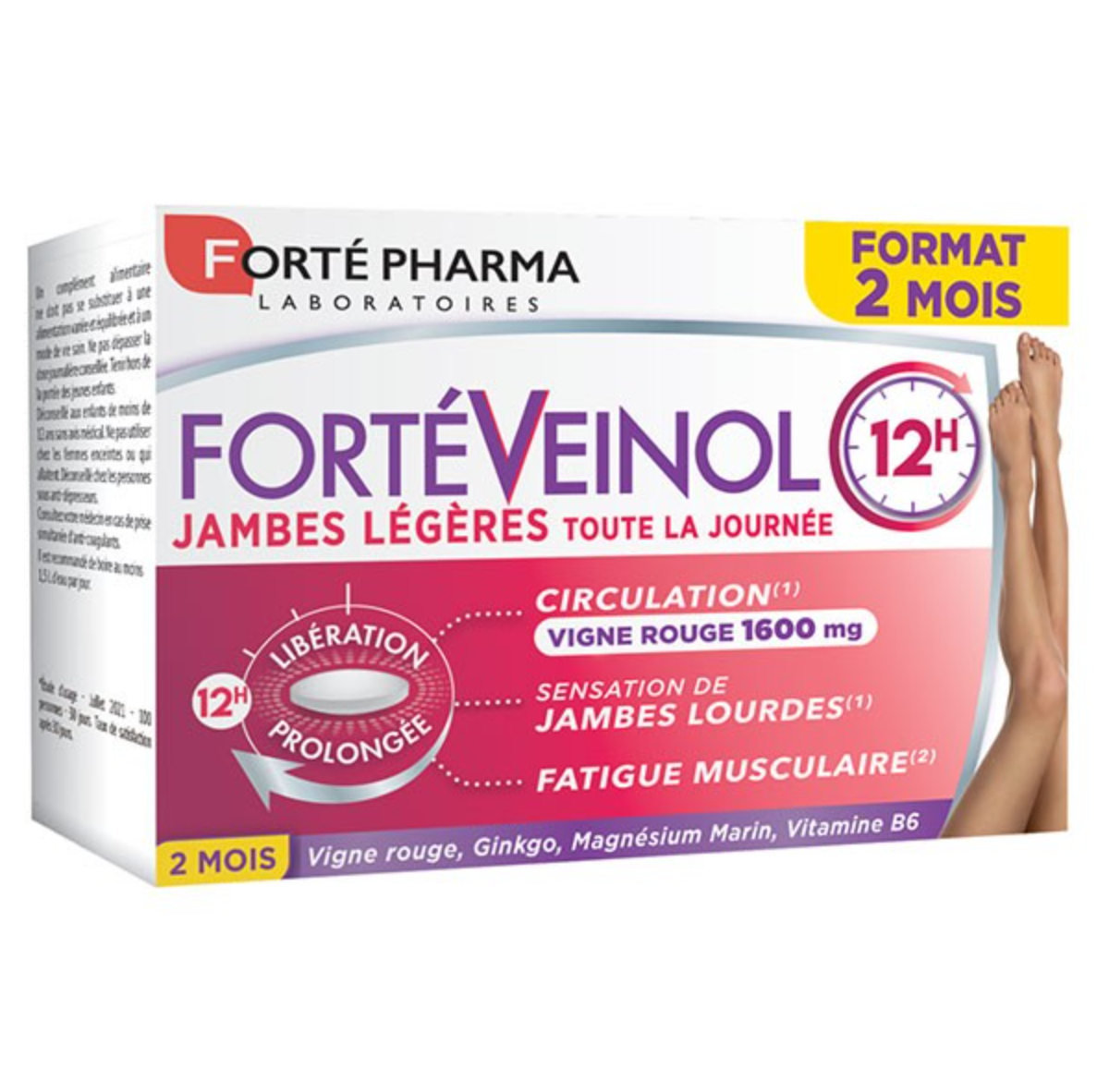 Forté Pharma FortéVeinol 12H 舒緩腿部瘦腳 60粒