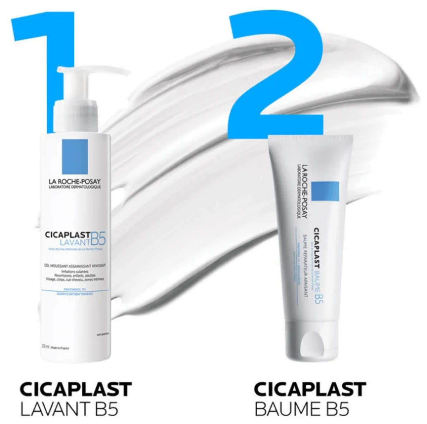 La Roche Posay Cicaplast Lavant B5 舒緩淨化泡沫凝膠 200 ml 套裝展示