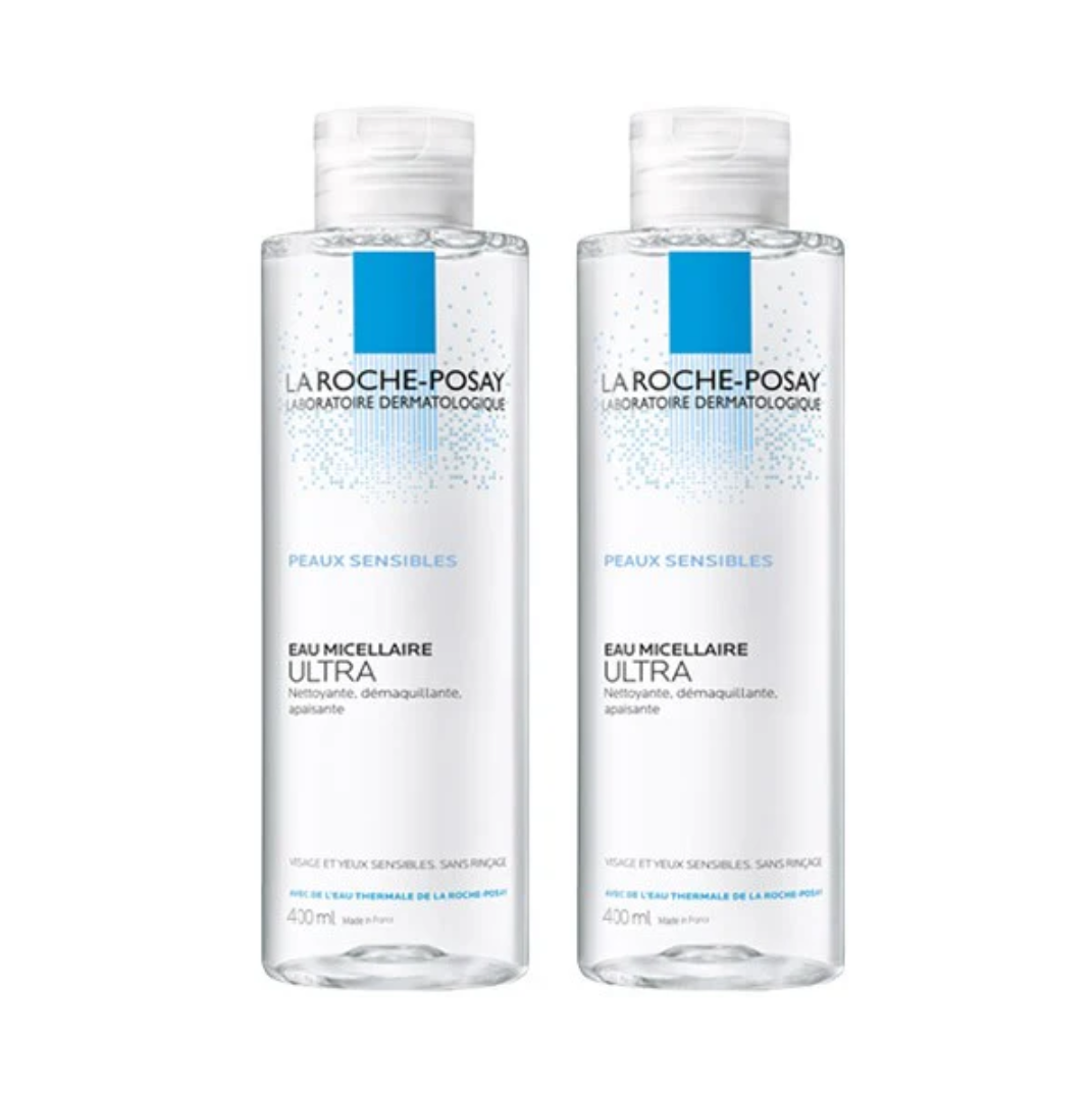 La Roche Posay Eau Micellaire 溫泉舒緩清爽卸妝潔膚水 2x400ml