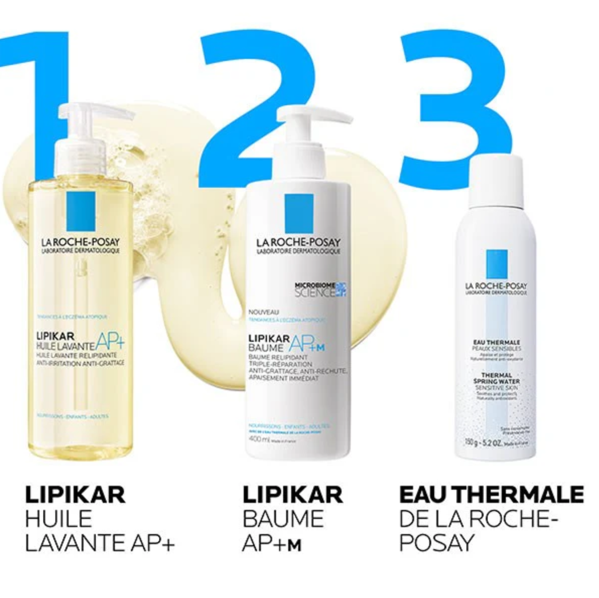 La Roche Posay Lipikar AP+ 全效修護沐浴油 系列圖