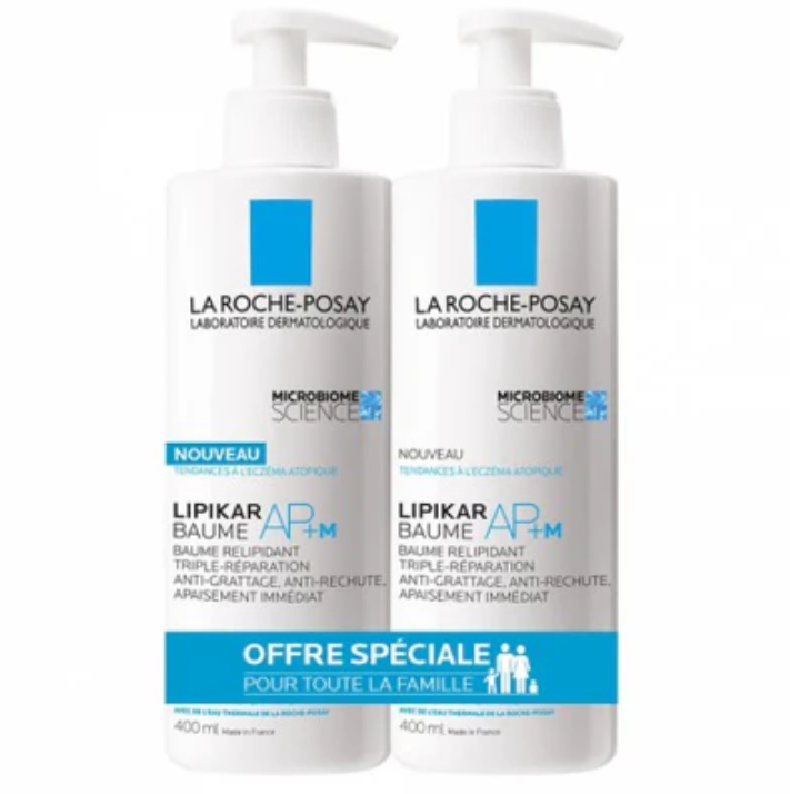 La Roche Posay Lipikar AP+ M 全效抗敏修護霜 (抗痕配方) 嬰兒、小孩及成人適用 400mlx2