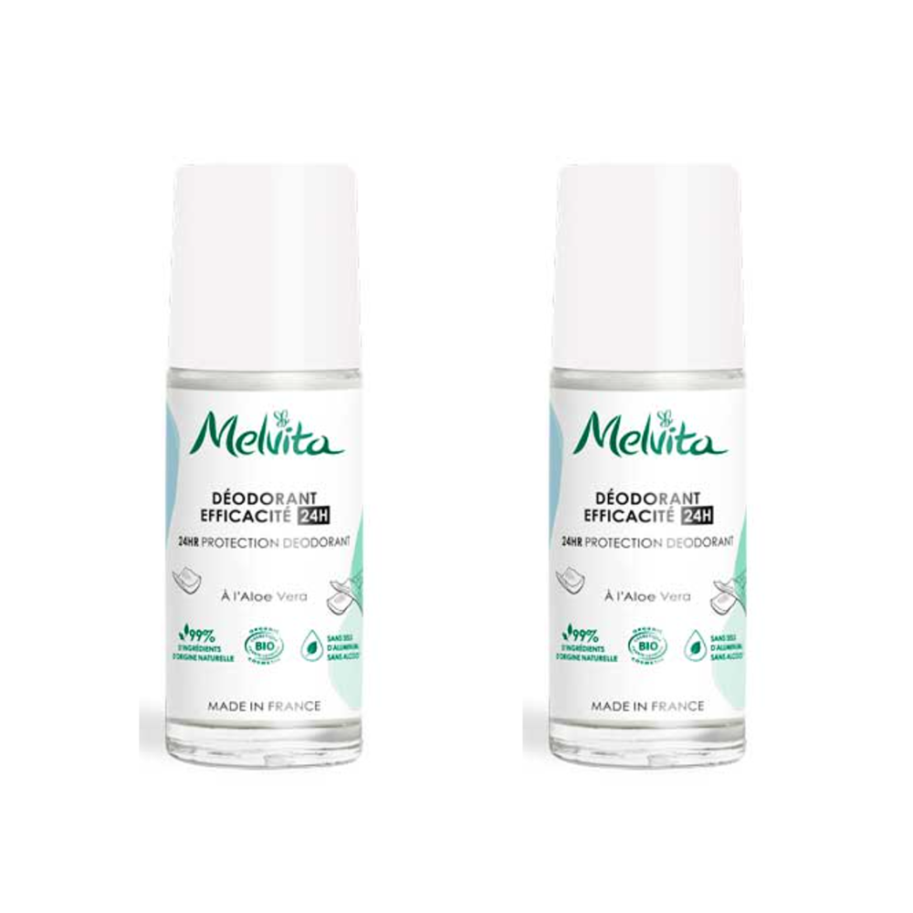 Melvita Deodorant 有機24小時淨化香體露50mlx2