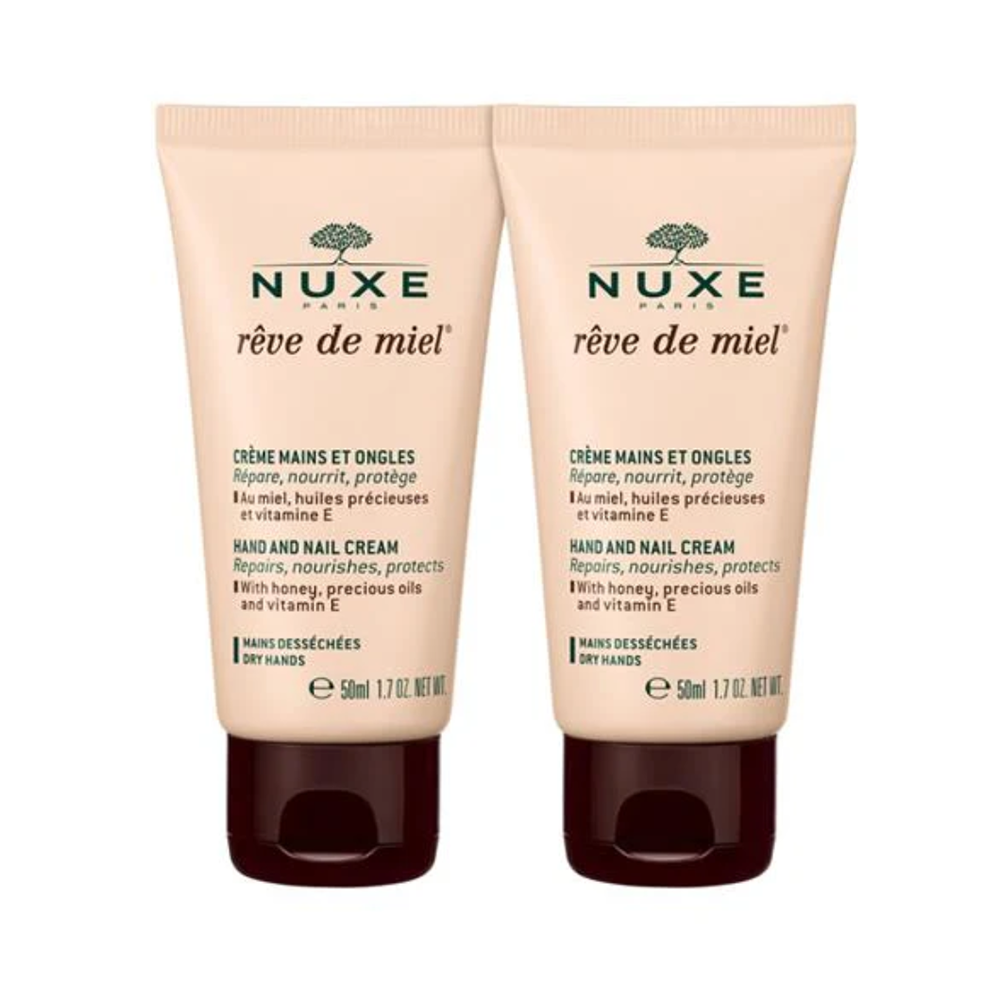 Nuxe Rêve de Miel hand cream 護手霜和美甲霜 2x50ml