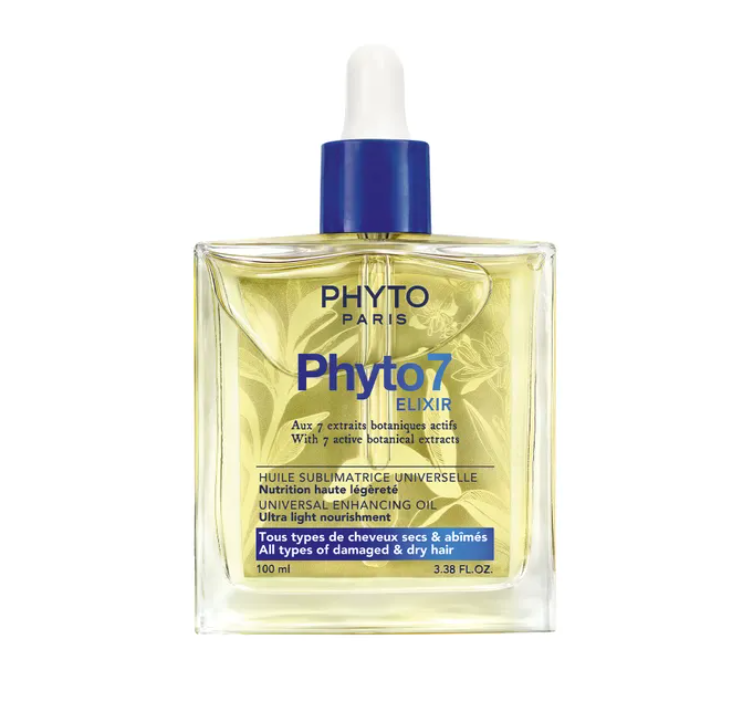 Phyto Paris Phyto7 Elixir oil bottle on a white background