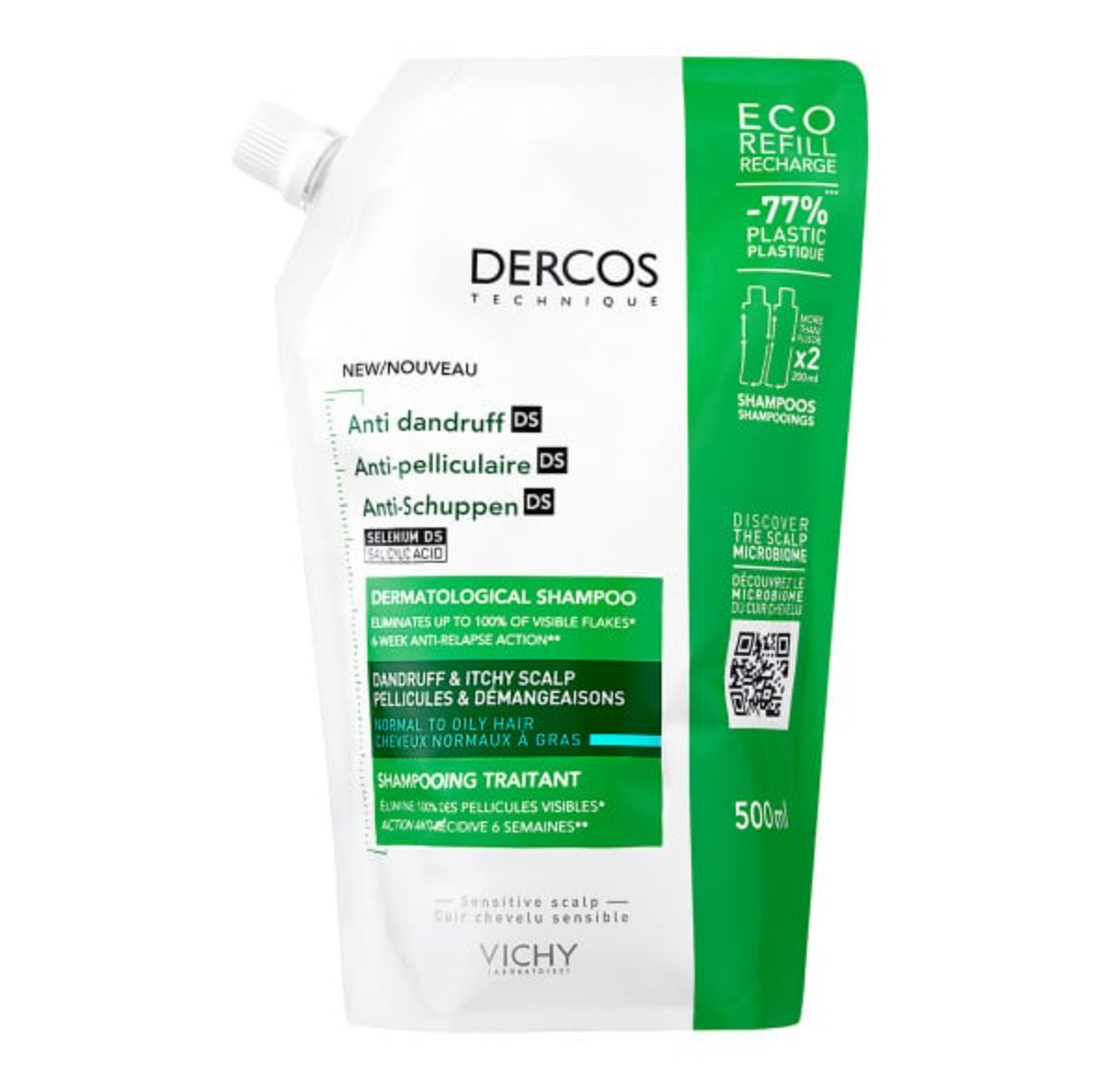 Vichy Dercos Shampoing 去頭屑洗髮水 中性至油性頭髮