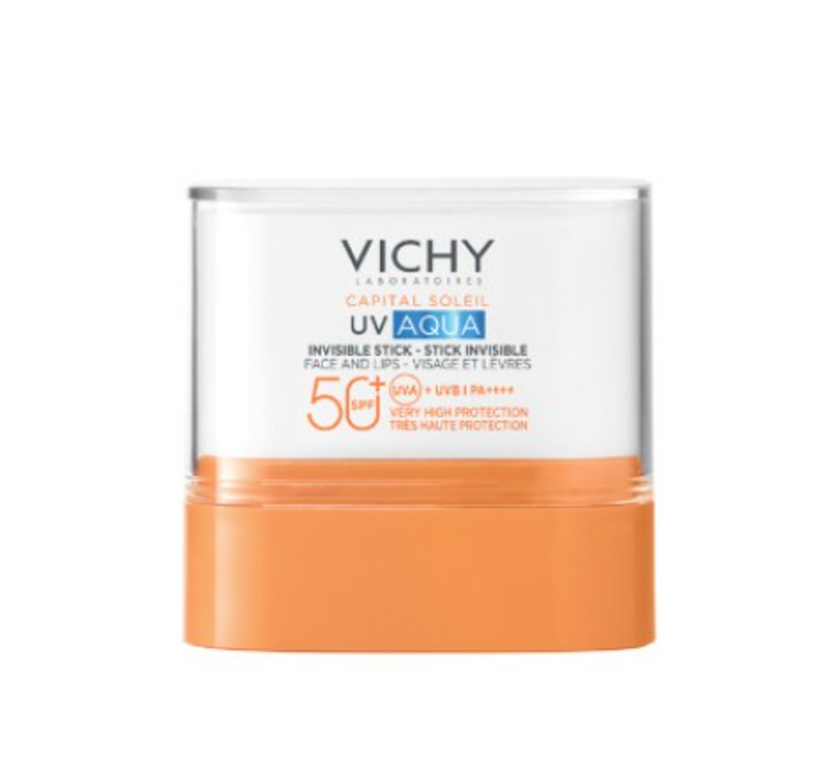 Vichy Soleil UV SPF50+ 水份隱形防曬棒Vichy UV Aqua Invisible Stick on a white background