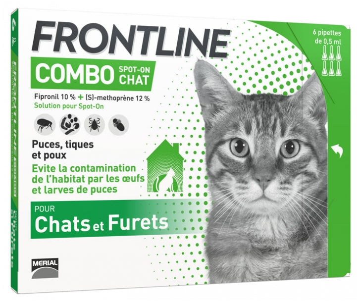 Frontline Combo 貓用殺蚤防牛蜱滴劑 6支