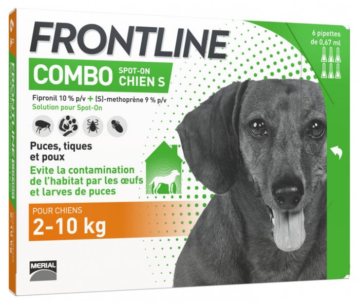 Frontline Combo 狗用殺蚤防牛蜱滴劑S(2-10 kg) 6支