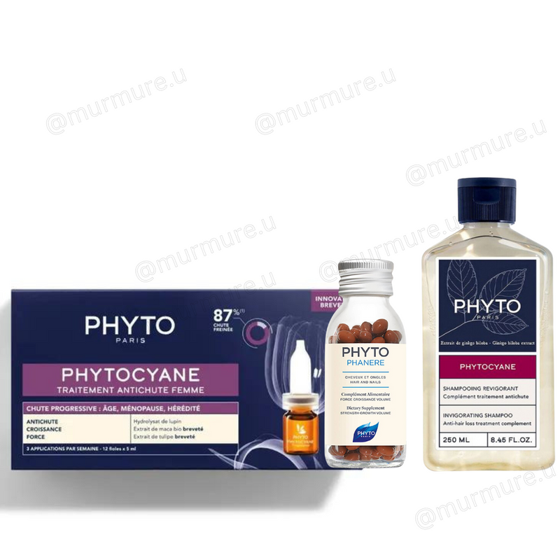 Phyto Phytocyane 防脫濃髮套裝 洗頭水+精華+生髮丸