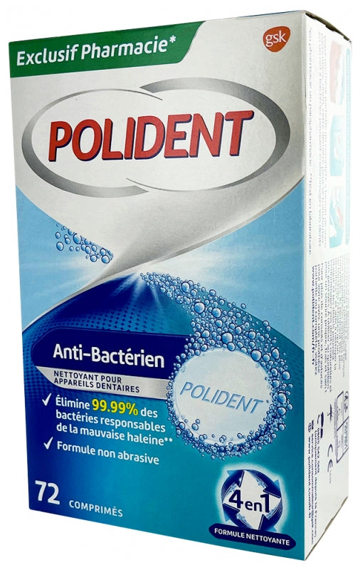 Polident Corega 牙套/牙齒矯正器/假牙抗菌清潔劑 72片