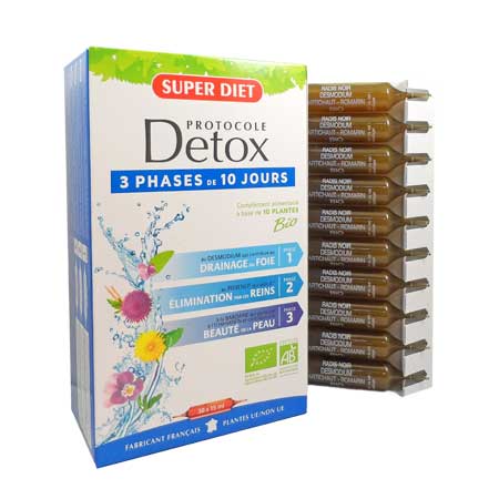 Super Diet Protocole Detox Bio 有機純植物排毒飲 30支