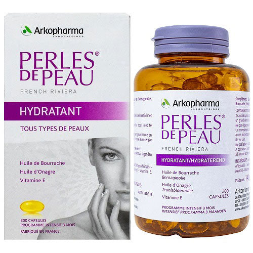 Arkopharma Perles de Peau Hydratant 200 Capsules 琉璃苣油和月見草油保濕 200粒