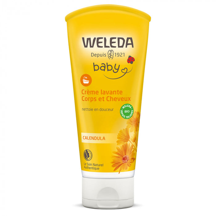 Weleda Baby Calendula Body and Hair Washing Cream 200ml 嬰兒有機金盞花嬰幼兒潔膚洗髮乳 [法國版本]